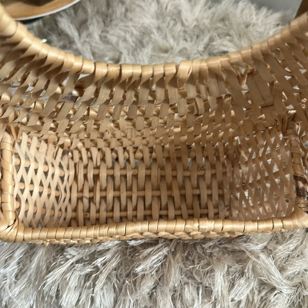 Vintage Woven Lightweight Decorative‎ Wall Basket Boho